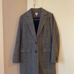 Jcrew Gray Plaid Women's Coat